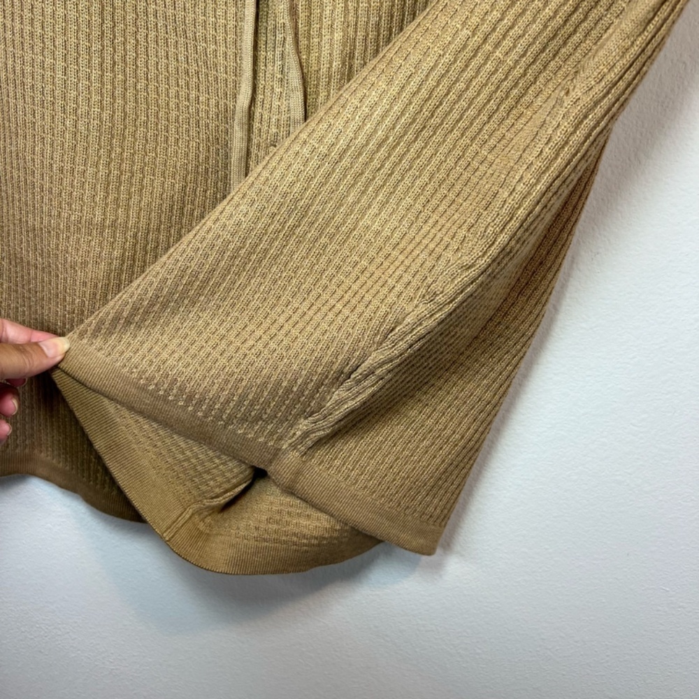 PacSun Textured Woven Knit Shorts Light Brown Pull On Pockets Beach NEW Men's XL - Picture 9 of 12